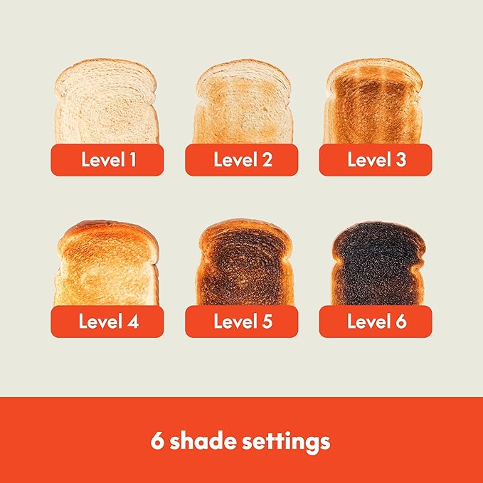 BELLA 2 Slice Toaster with Auto Shut Off - Extra Wide Slots & Removable Crumb Tray and Cancel, Defrost & Reheat Function - Toast Bread, Bagel & Waffle, Blue