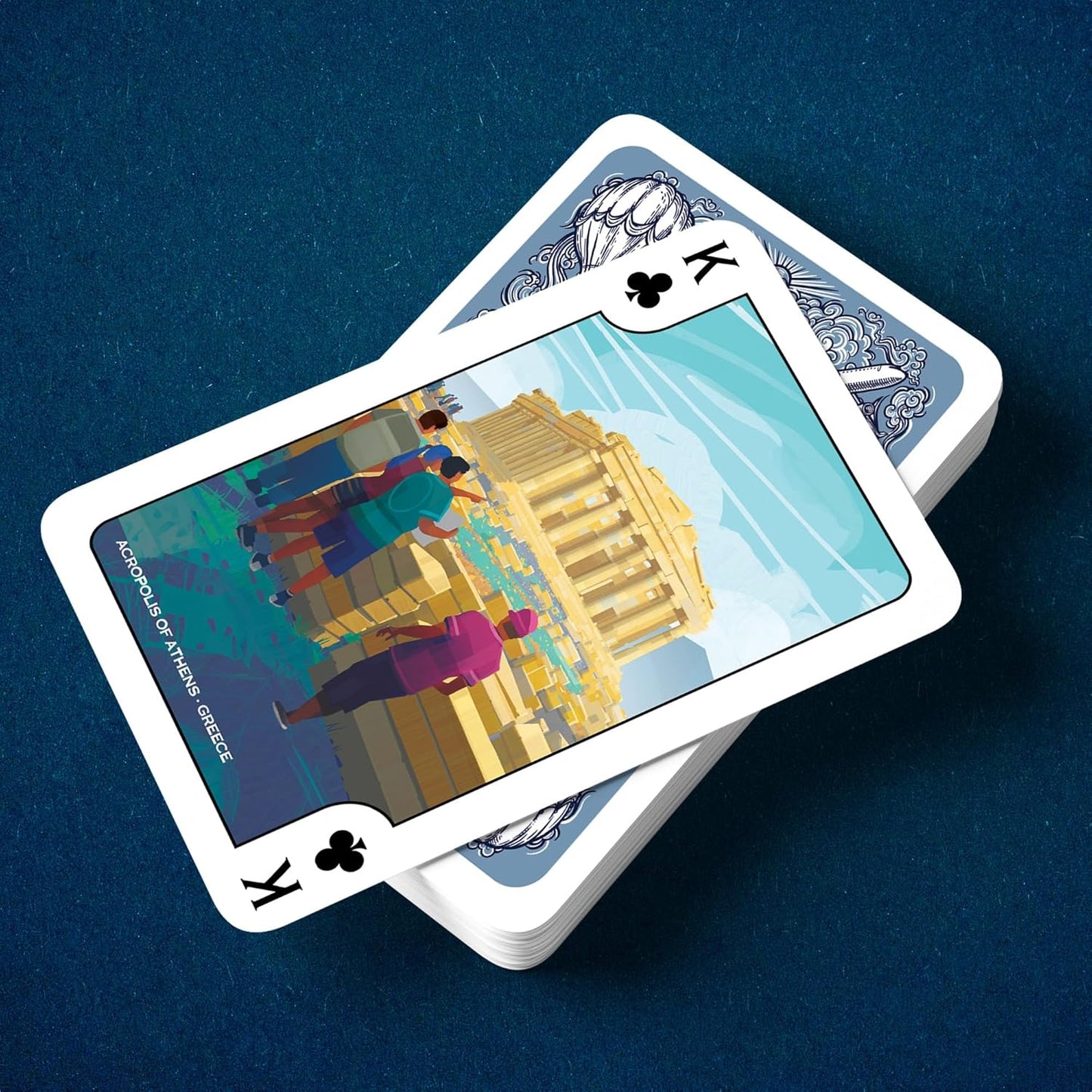 Underdog Games Around The World Themed Playing Cards | 52 Pieces of Stunning Custom Art | Unique Destination on Every Card
