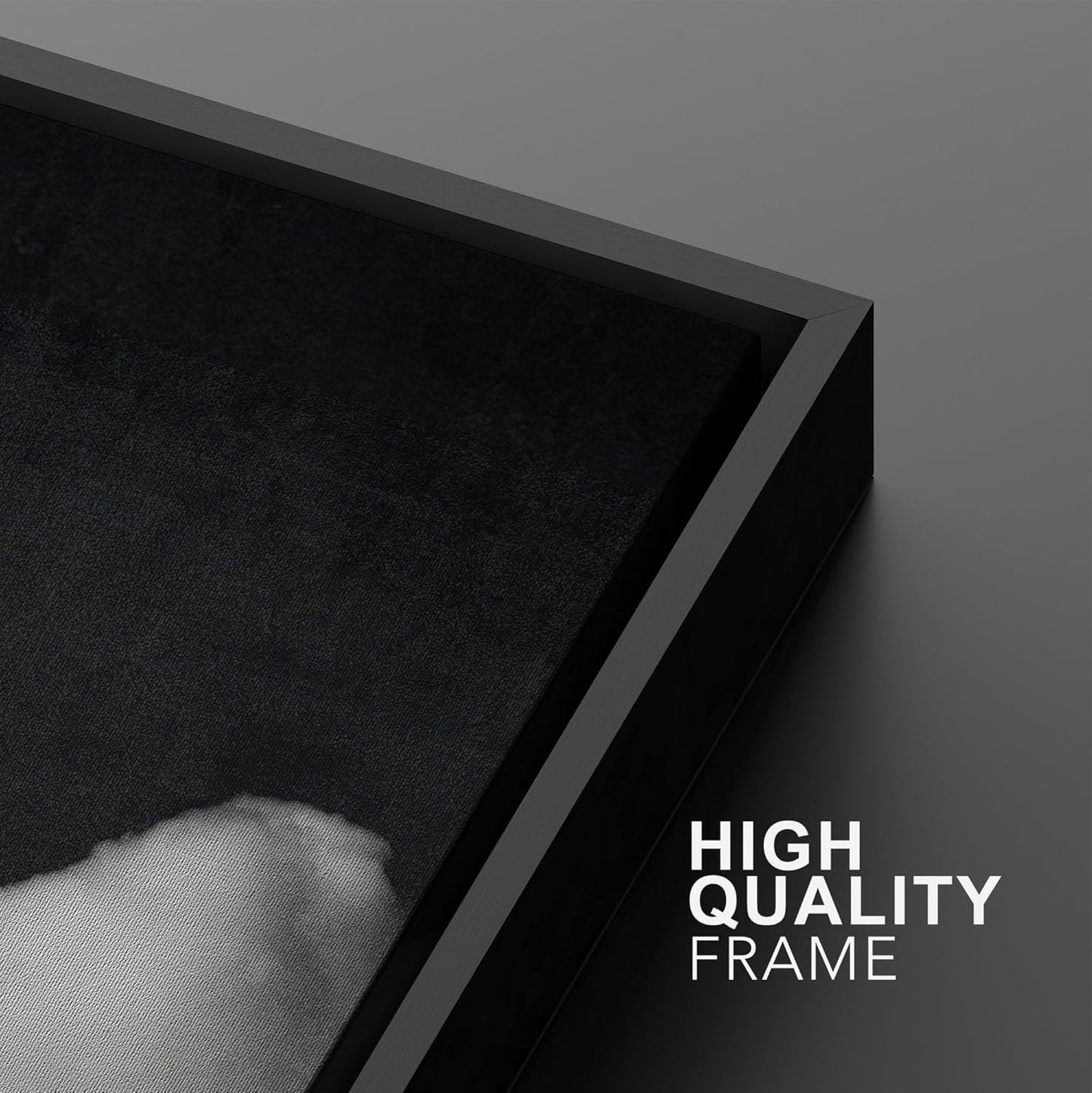 SIGNWIN Framed Canvas Print Wall Art Moody Black and White Cloud Illustrations Modern Art Decorative Contemporary for Living Room, Bedroom, Office - 24"x36"x2 Black