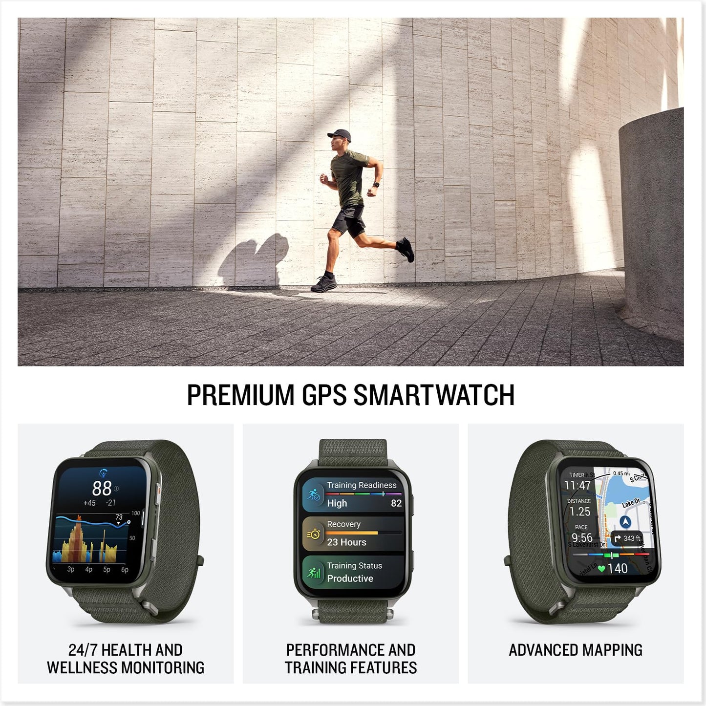 Garmin Venu X1, Thin And Lightweight Gps Smartwatch, Amoled Display, Advanced Health And Fitness Features, Moss With Titanium Ca