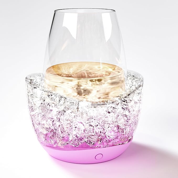 Wine Glass Chiller Wine Chiller Keep the Chill in Your Glass-Wine Cooler (ROSE)