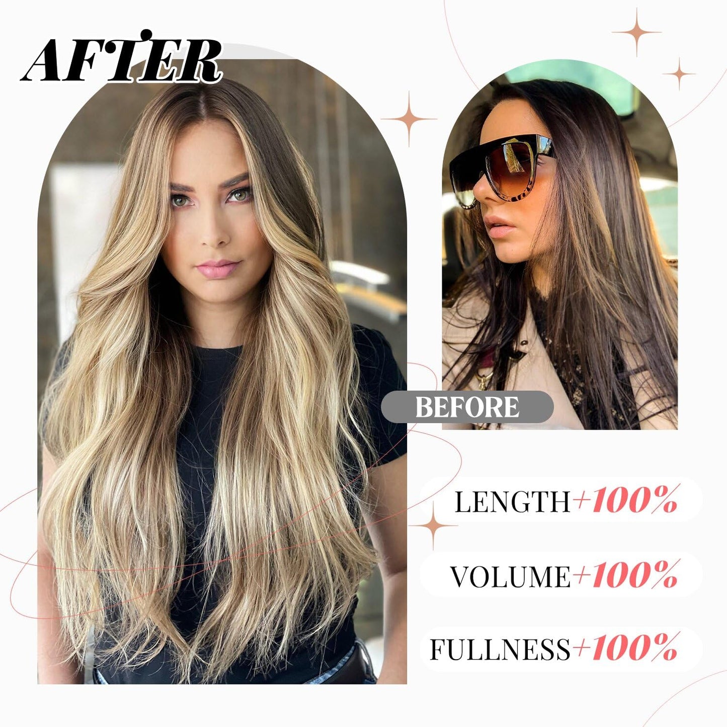 Clip in Hair Extensions Highlight Real Human Hair Straight 16 Inch Medium Brown Blonde 7pcs 120g Clip ins Hair Extensions Brazil