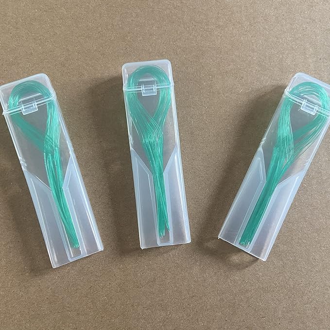 EasyHonor Dental Floss Threaders for Braces, Bridges, and Implants,Green, 300 Count (6 Pack)