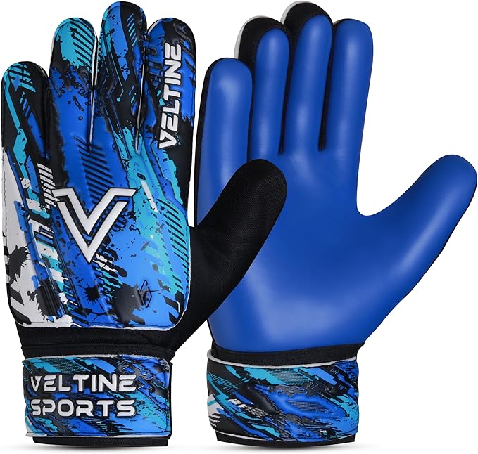 Veltine Sports Soccer Goalie Gloves for Kids Boys Children,Youth & Adult Football Goalkeeper Gloves with Double Wrist Prot...