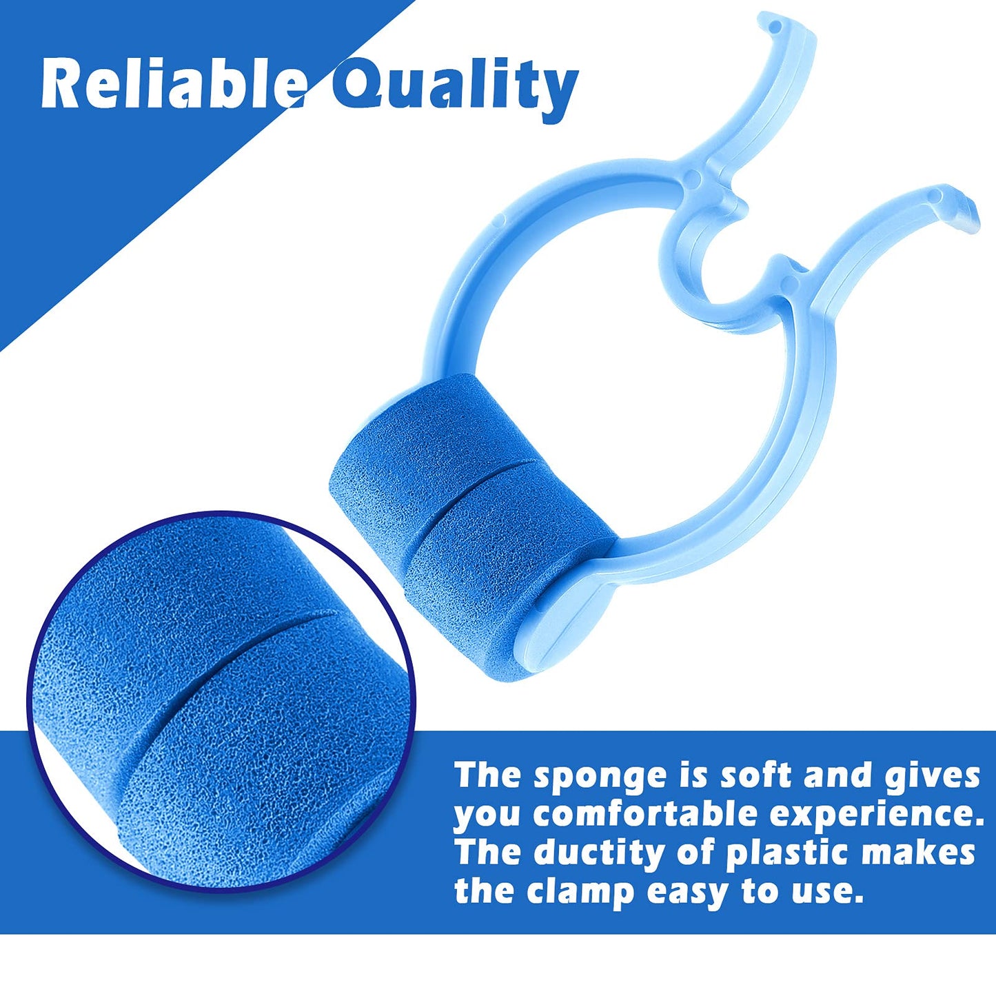 24 Pieces Nose Clips Nose Bleed Stopper Plastic Nose Clip Nose Pincher Nasal Clip Kit for Snoring Stop Accidental or Emergency Condition Swimming (Green, Blue)