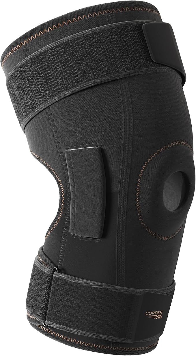 COPPER FIT® Natural Motion Knee Brace, TRI-PIVOT Hinge, Adjustable, One Size Fits Most