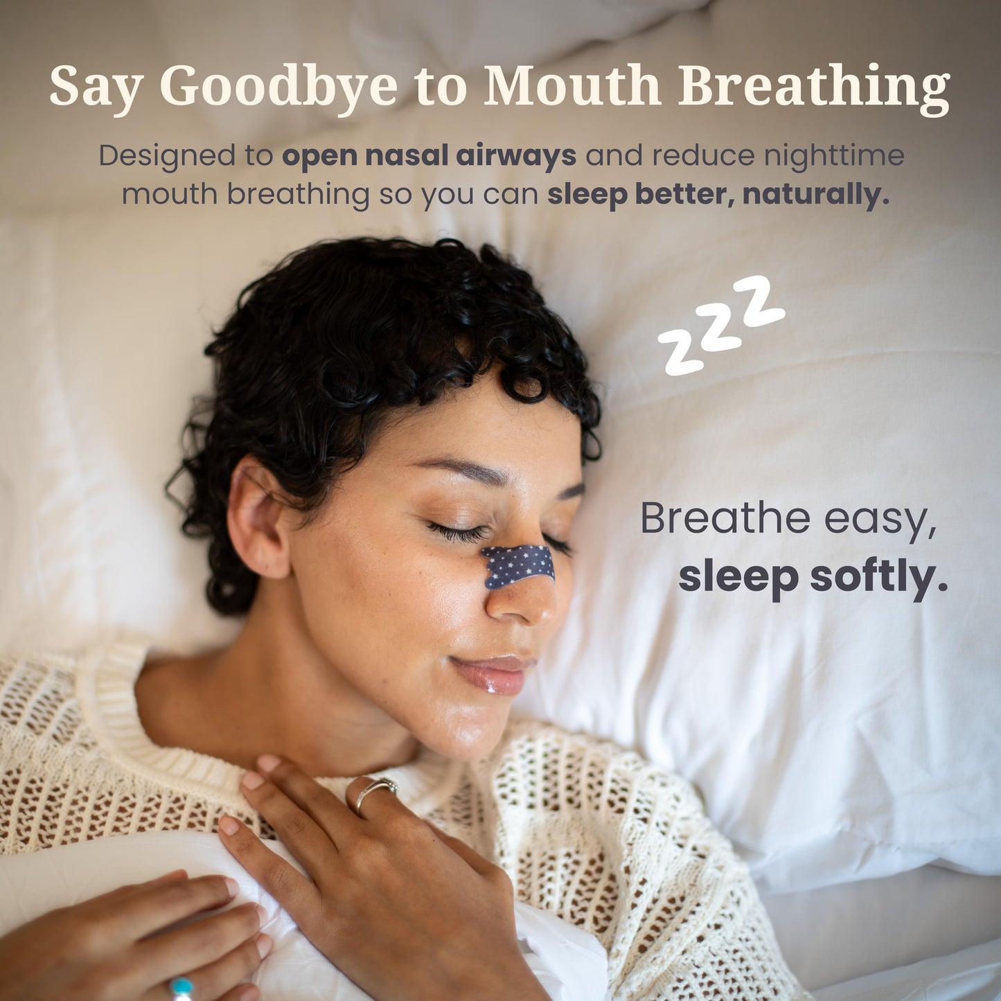 Breezys Nasal Strips | Cute Nose Breathing Tape for Better Sleep, Anti Snoring Solution, Nasal Congestion Relief - Extra Strength and Comfortable Universal Fit | 25 Ct (Starry Night)