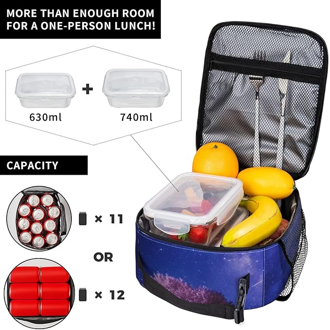 Giraffe Lunch Box Insulated Lunch Bag for kids Girls Boys,Reusable Lunch Box Containers for Women Men,Durable Cooler Tote Bag Lunchbox for Office/School/Picnic