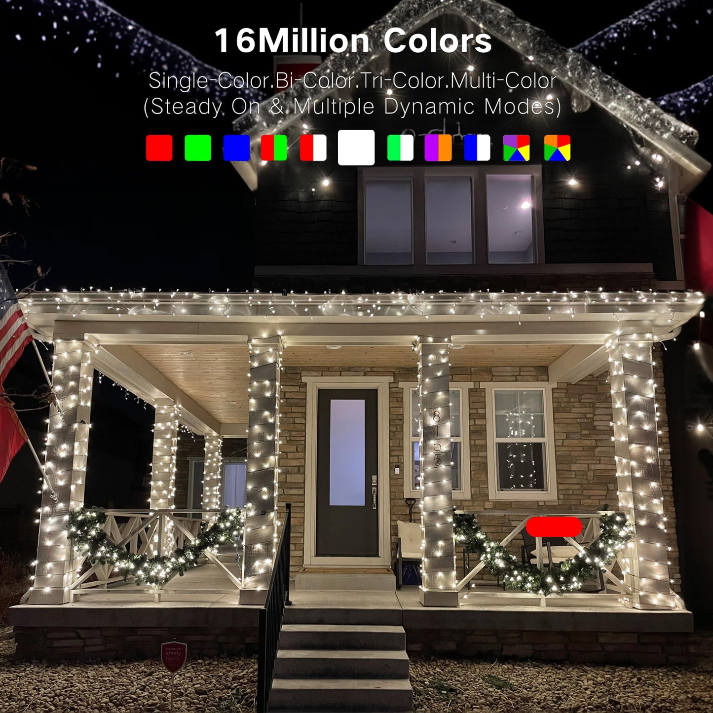 Brizled Pro Smart Christmas Lights, 200 Led Rgb Color Changing, 66Ft App Controlled, Works With Alexa & Google Home