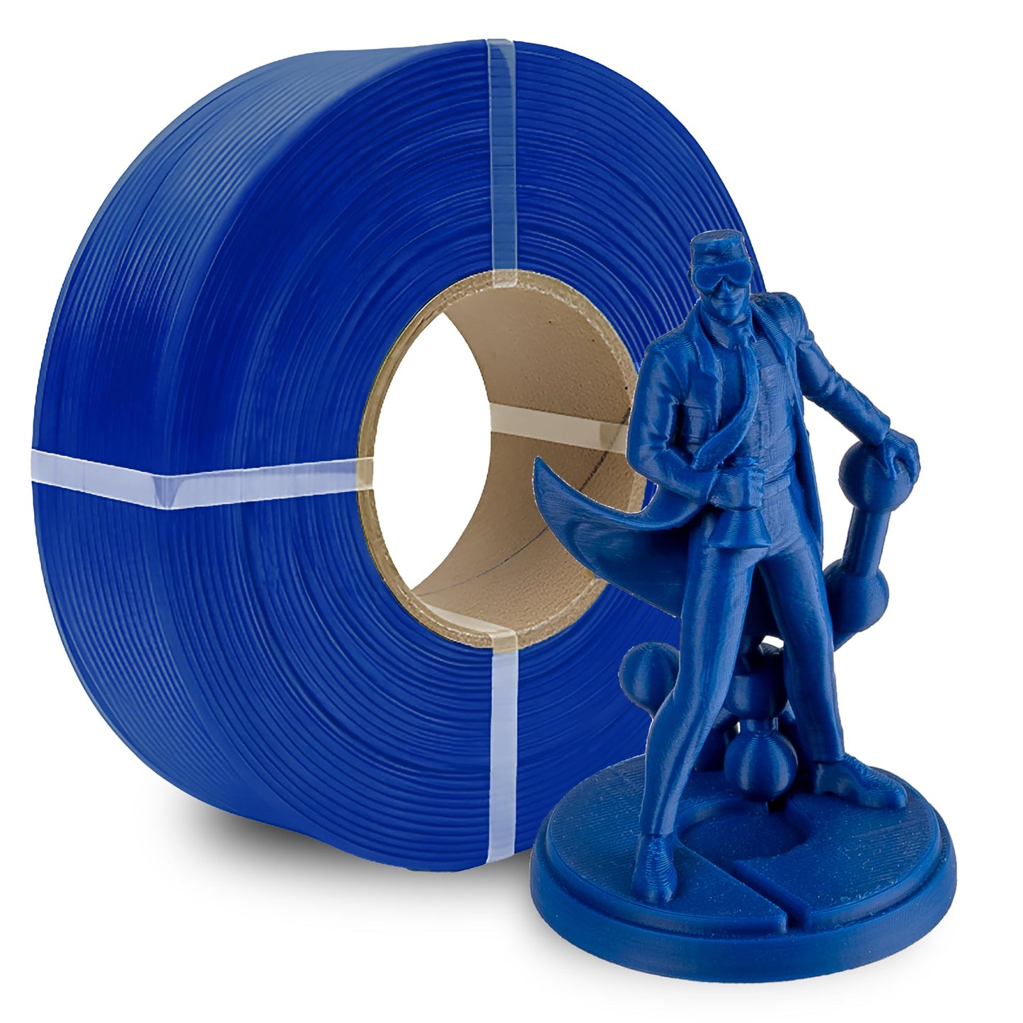 Polymaker Panchroma Refill Spool Blue PLA 3D Printing Filament Refill, Compatible with All Reusable Spools and All Major FDM 3D