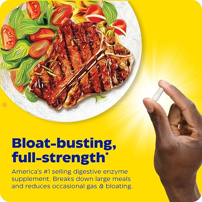 Enzymedica Digest Gold + ATPro, Maximum Strength Enzyme Formula, Prevents Bloating and Gas, 14 Key Enzymes Including Amylase, Protease, Lipase and Lactase, 180 Capsules