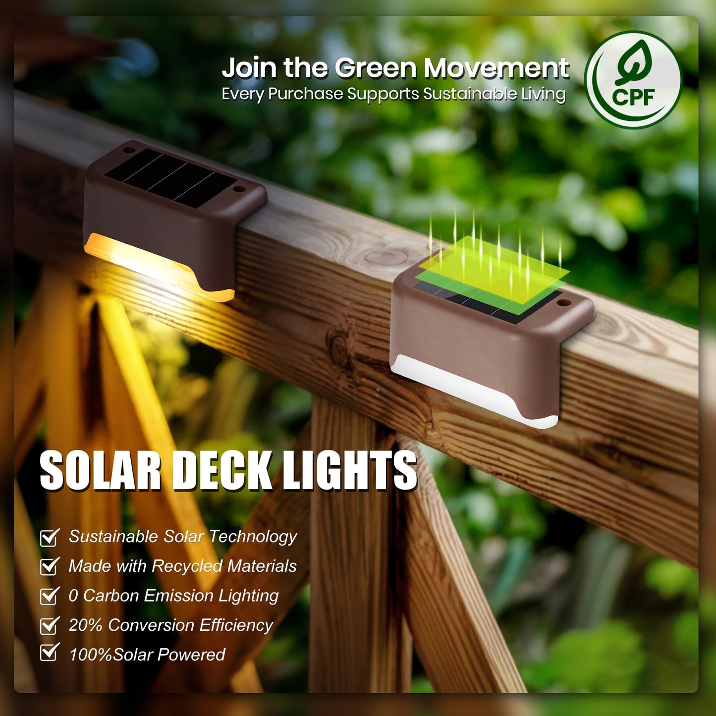 Solpex Solar Deck Lights 16 Pack - Waterproof Led Step Lights, Warm White, For Outdoor Stairs, Fence, Yard, Patio, And Pathway