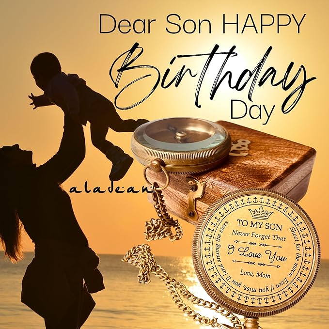 Inspiration Gift for Men Women Engraved Compass - Go Confidently - Thoreau Quote, You're Awesome Employee, Coworker Meaningful Gift for him her