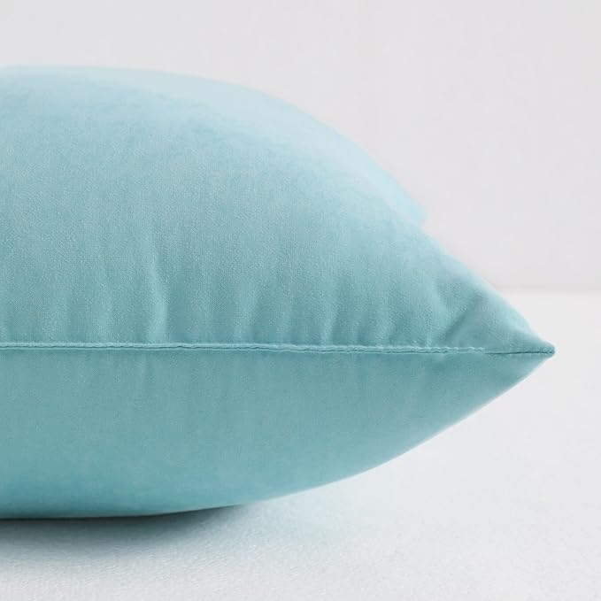 NTBAY Tiny Pillows, Down Alternative 7"x11" Microfiber Mini Pillows for Travel, Pets, Soft Machine Washable Small Pillows for Neck, Wrist, Lumbar and Knee, Aqua