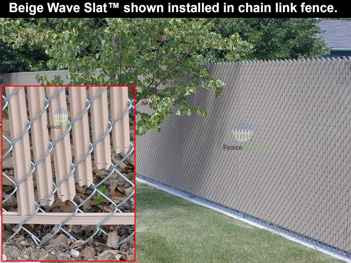 Wave Slat (9 Colors) Single Wall Bottom Locking Privacy Slat for 4', 5', 6', 7' and 8' Chain Link Fence (4 ft, Royal Blue)