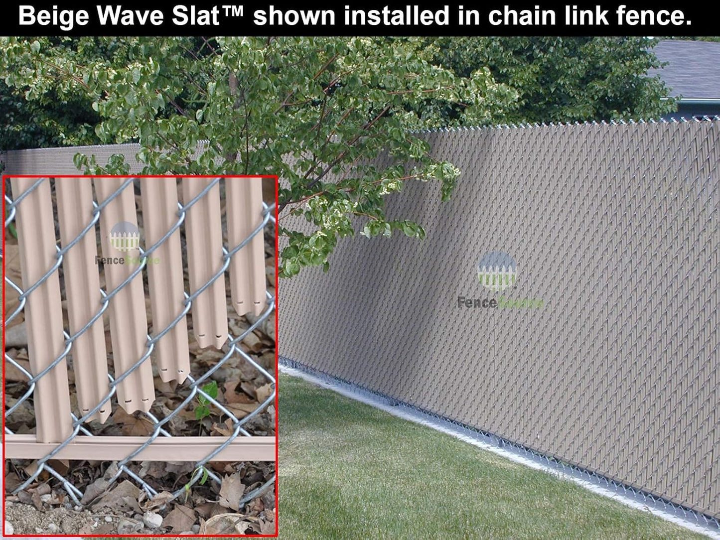 Wave Slat (9 Colors) Single Wall Bottom Locking Privacy Slat for 4', 5', 6', 7' and 8' Chain Link Fence (6 ft, Sky Blue)