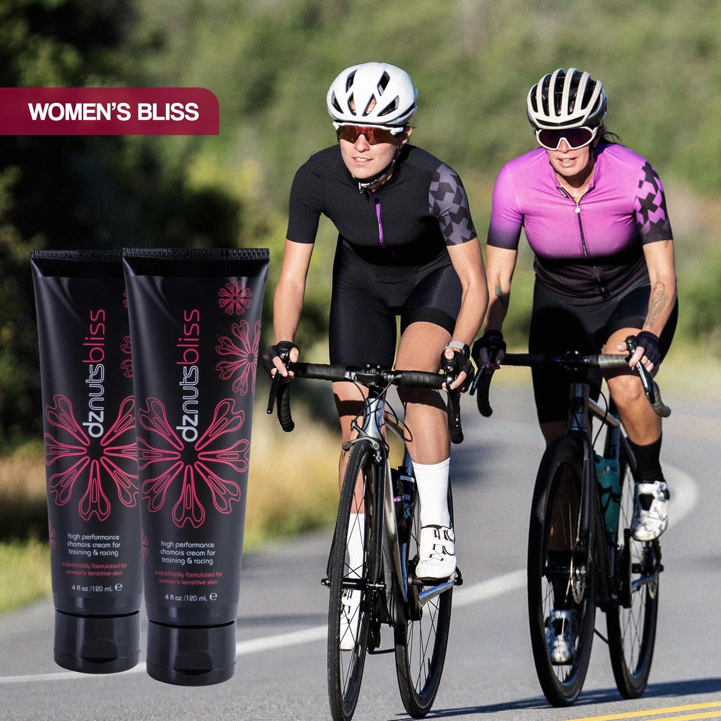 dznuts Bliss Chamois Cream for Women, (4oz/120ml)