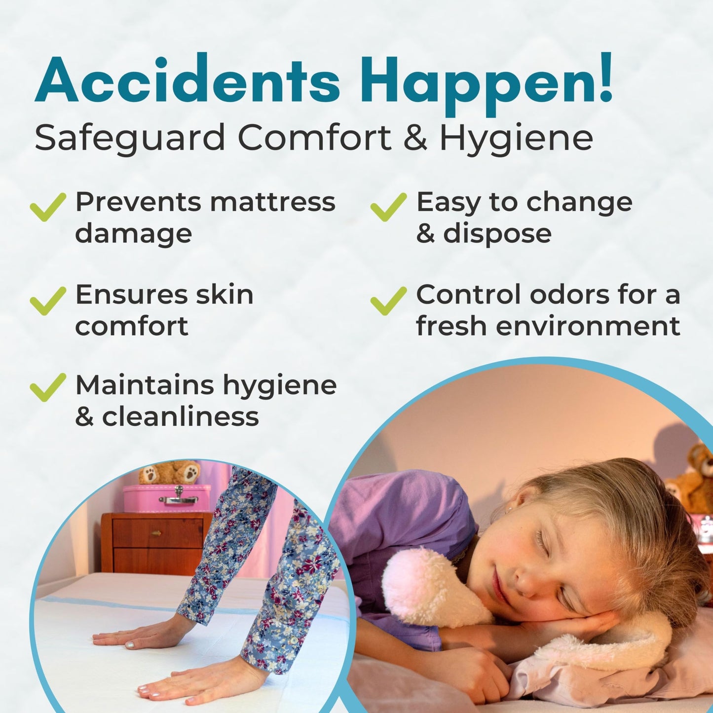 30 Heavy Duty 24 x 36 Ultra Absorbent Bed Pads by Nurture | Waterproof Disposable Chux Liners, Underpads, Adult Incontinence Chucks | Hospital Grade