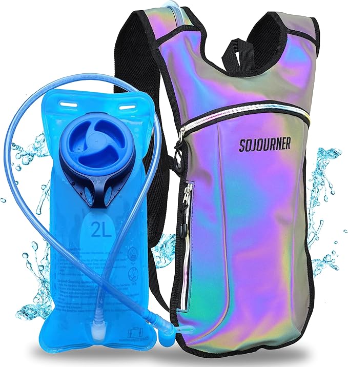 Sojourner Rave Hydration Pack - Hydration Backpack - Hydropack with 2L Bladder - Water Backpack for Festivals, Hiking, Run...