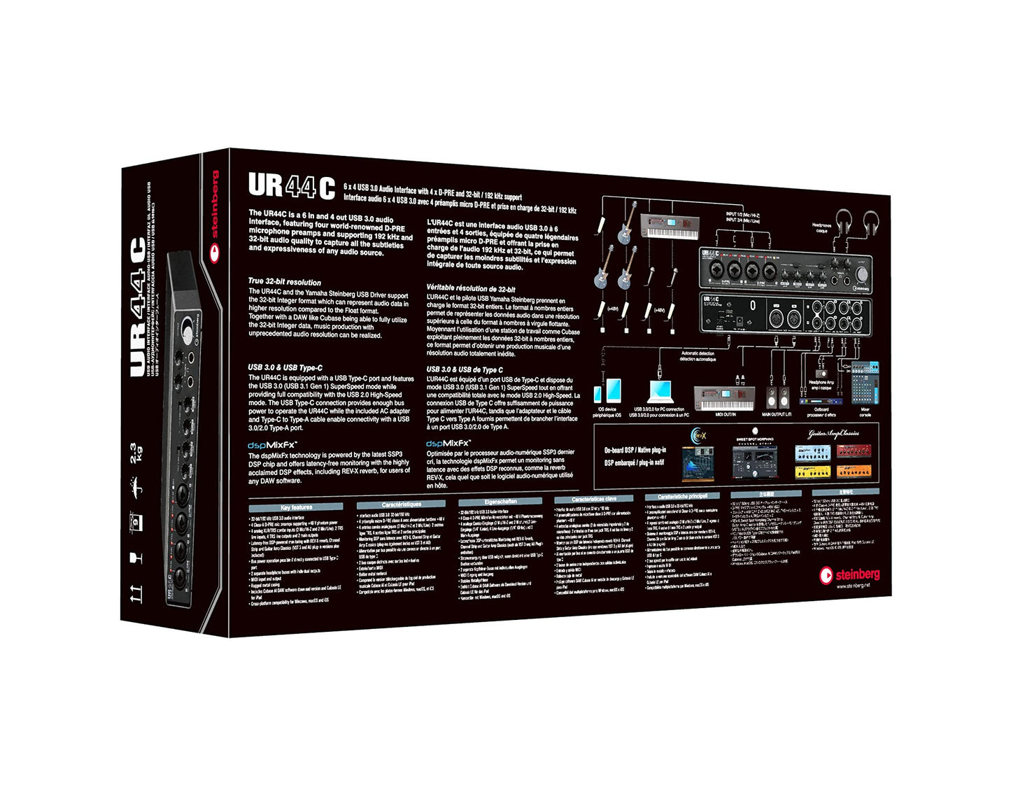 Steinberg Ur44C 6X4 Usb 3.0 Audio Interface With Cubase Ai And Cubasis Le