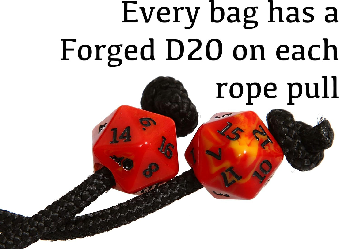 Forged Dice Co. Pouch of The Endless Hoard Dice Bag - Holds Over 1,000 Polyhedral Dice - Dice Storage Bag with 7 Pockets - Perfect for Bulk Dice - Black/Purple