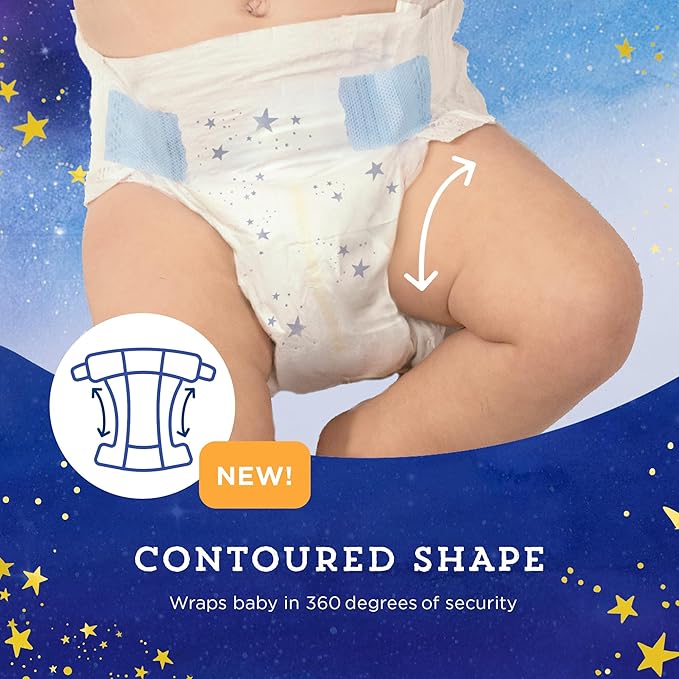 Amazon Brand - Mama Bear Overnight Diapers, Size 3, 88 Count