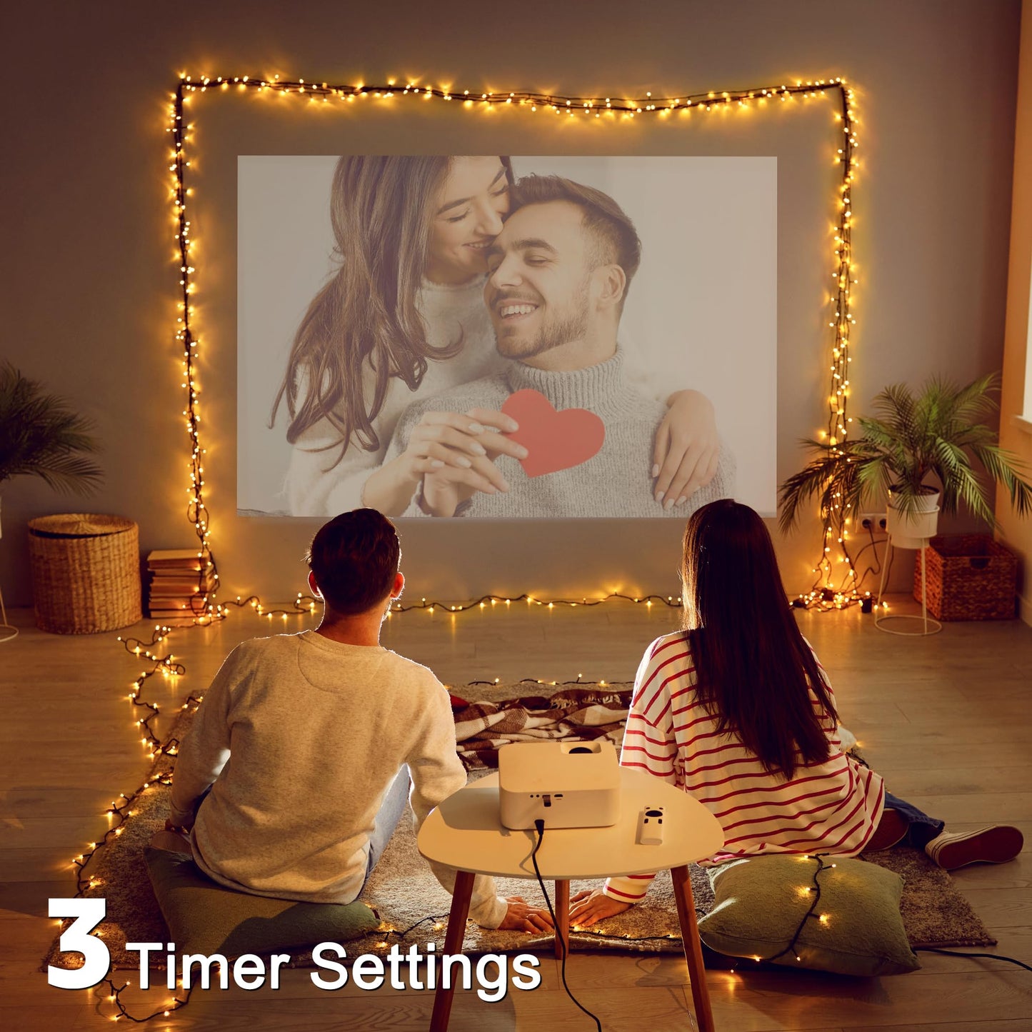 Ccinny Christmas Tree Lights 98 Ft 300 Led  Warm White Christmas Lights Indoor Plug In  8 Modes Twinkle String Lights For Bedroom Party Ceiling Xmas Home Decorations