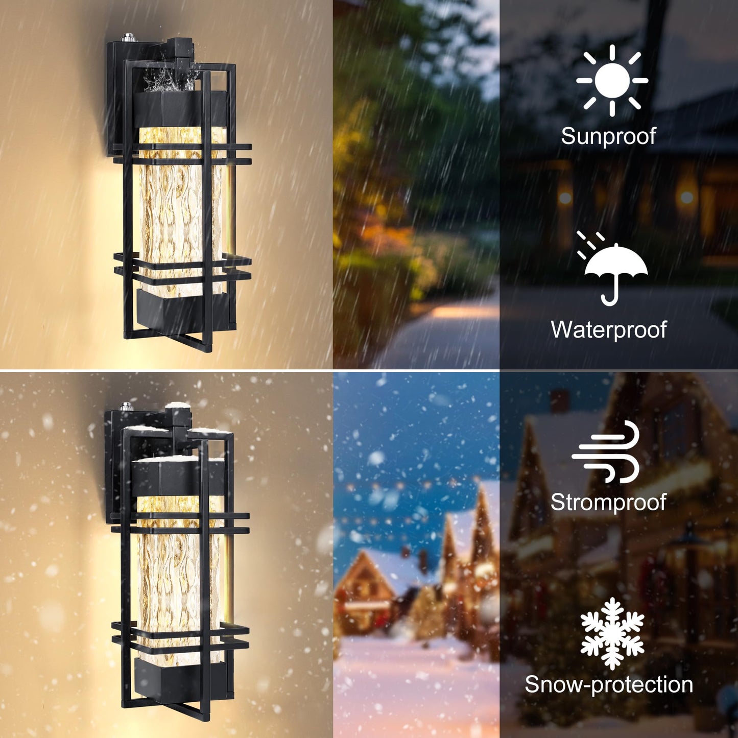 Wihtu Dusk To Dawn Outdoor Front Porch Light Fixtures Wall Mount  Waterproof Wall Sconce Lights(1 Pack)  Sensor Exterior Lighting Fixtures For House  Outside Lantern Lamp For Garage  Doorway
