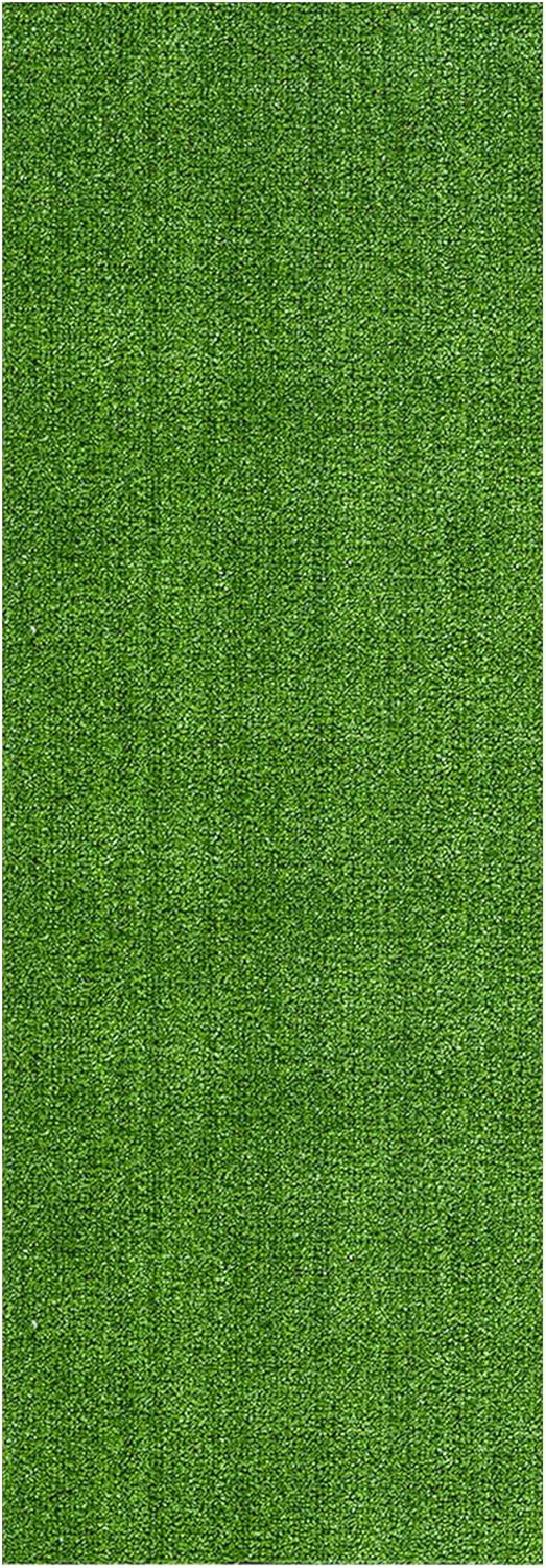 Ottomanson Artificial Grass Turf 22" x 2' Indoor Outdoor Faux Grass Rug with Drainage Holes, Customizable with Extra Long Size Options, Perfect for Patio Lawn Balcony Weddings Photoshoot Backdrop