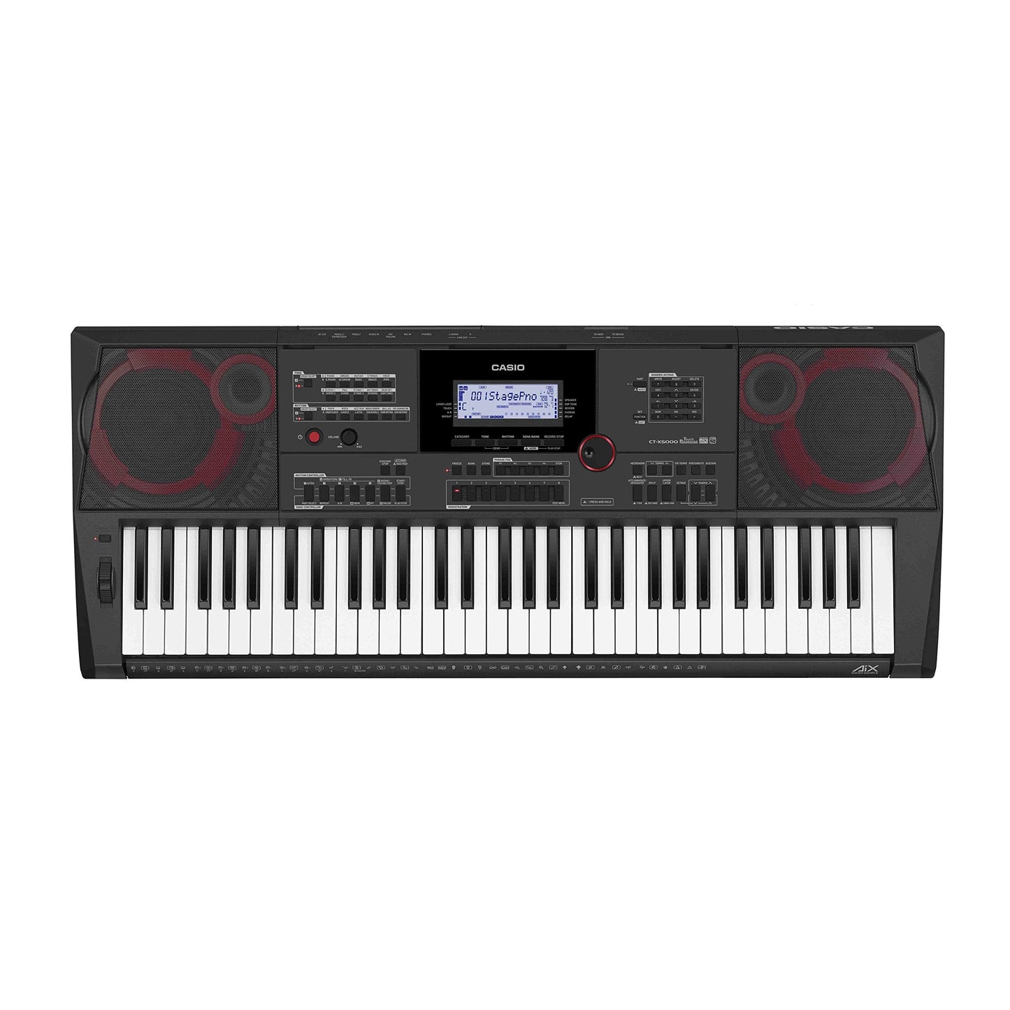 Casio Ct-X5000 61-Key Keyboard Bundle With Adjustable Stand, Bench, Sustain Pedal, Online Lessons, Austin Bazaar Instructional D
