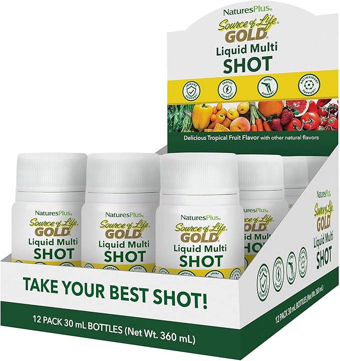 Natures Plus Source of Life Gold Liquid ONE Shot CASE