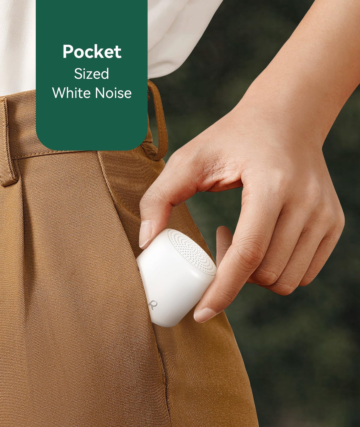 Restnature White Noise Sound Machine - Portable Sound for Sleep, Travel Sound Machine for Baby Adults, 16 Nature Sound, Timer, White Noise Machine for Sleeping Office Privacy Home Gift