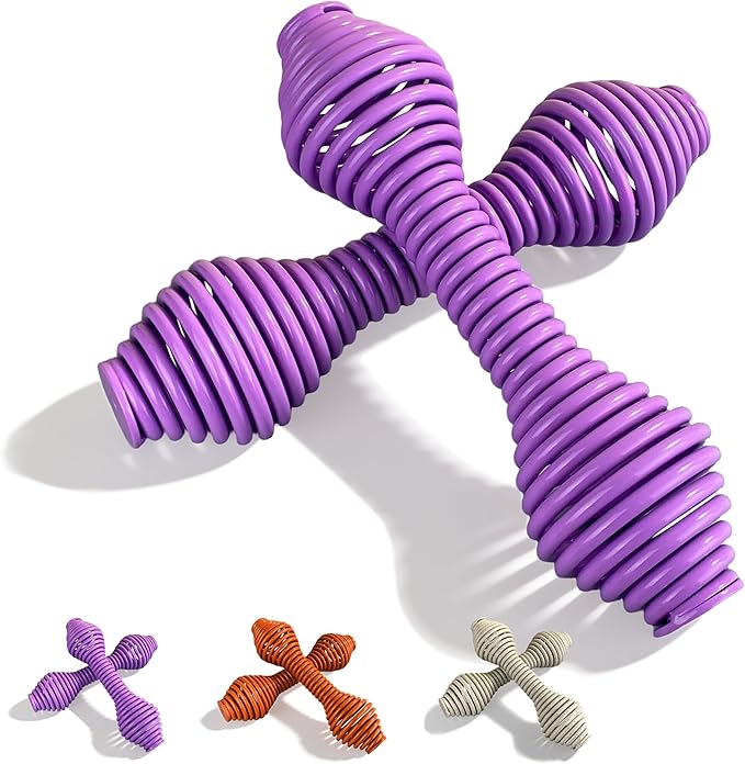 WITSPARKLLE 5.5 lb Dumbbells Set of 2 for Women, Spring Dumbbell Set with Solid Steel Core, Non-Slip Hand Weights for Home...