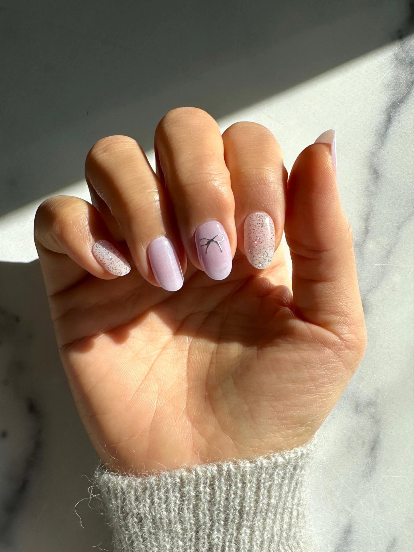NOVA, Female Founded, Semi Cured Gel Nail Strips (Lady Lilac) - The 10 Minute Manicure. Salon-Quality, Works w/Any Lamp, Easy to