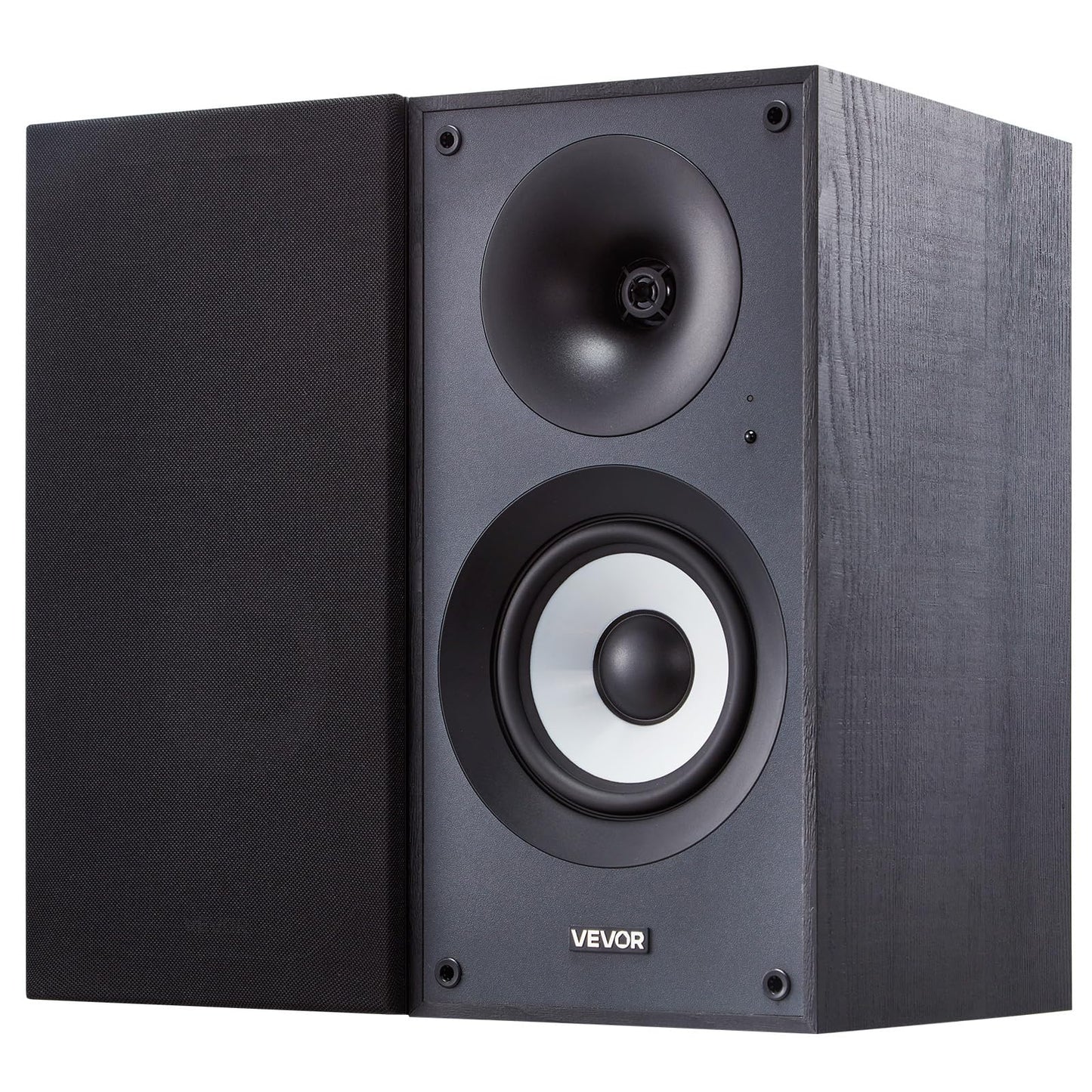 Vevor Powered Bookshelf Speakers, 25W X 2, Active Studio Monitor Speaker With 5.5 Inch Woofer, Bluetooth/Rca/Coaxial/Optical/Usb