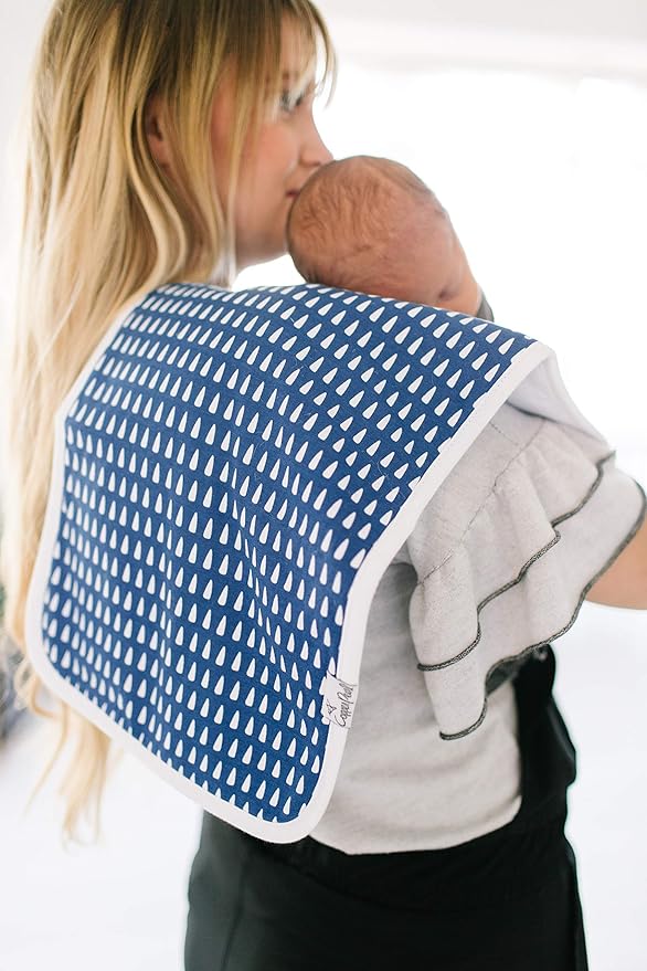 Copper Pearl Baby Burp Cloth Large 21''x10'' Size Premium Absorbent Triple Layer 3 Pack Gift Set “Max