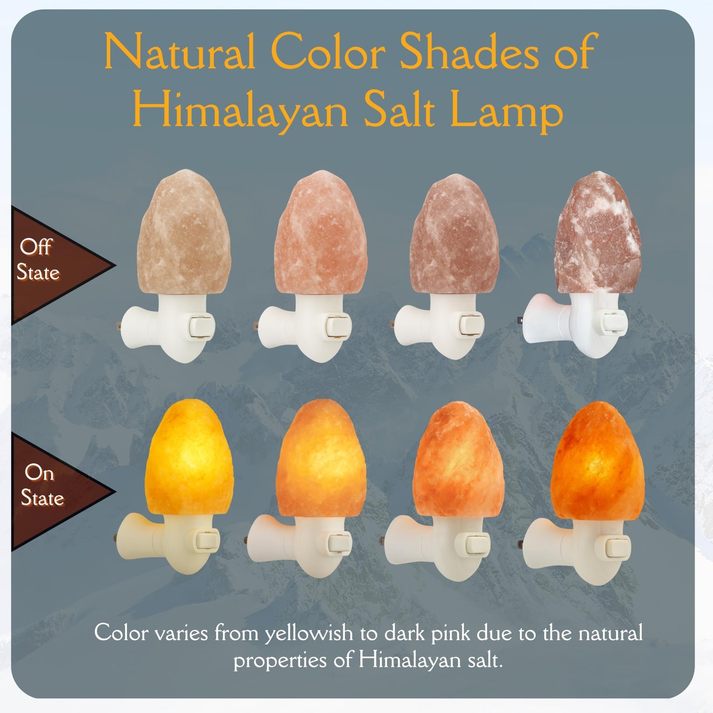 Spantik Pink Himalayan Salt Lamp - Hand Carved Natural Night Light for Home Decor