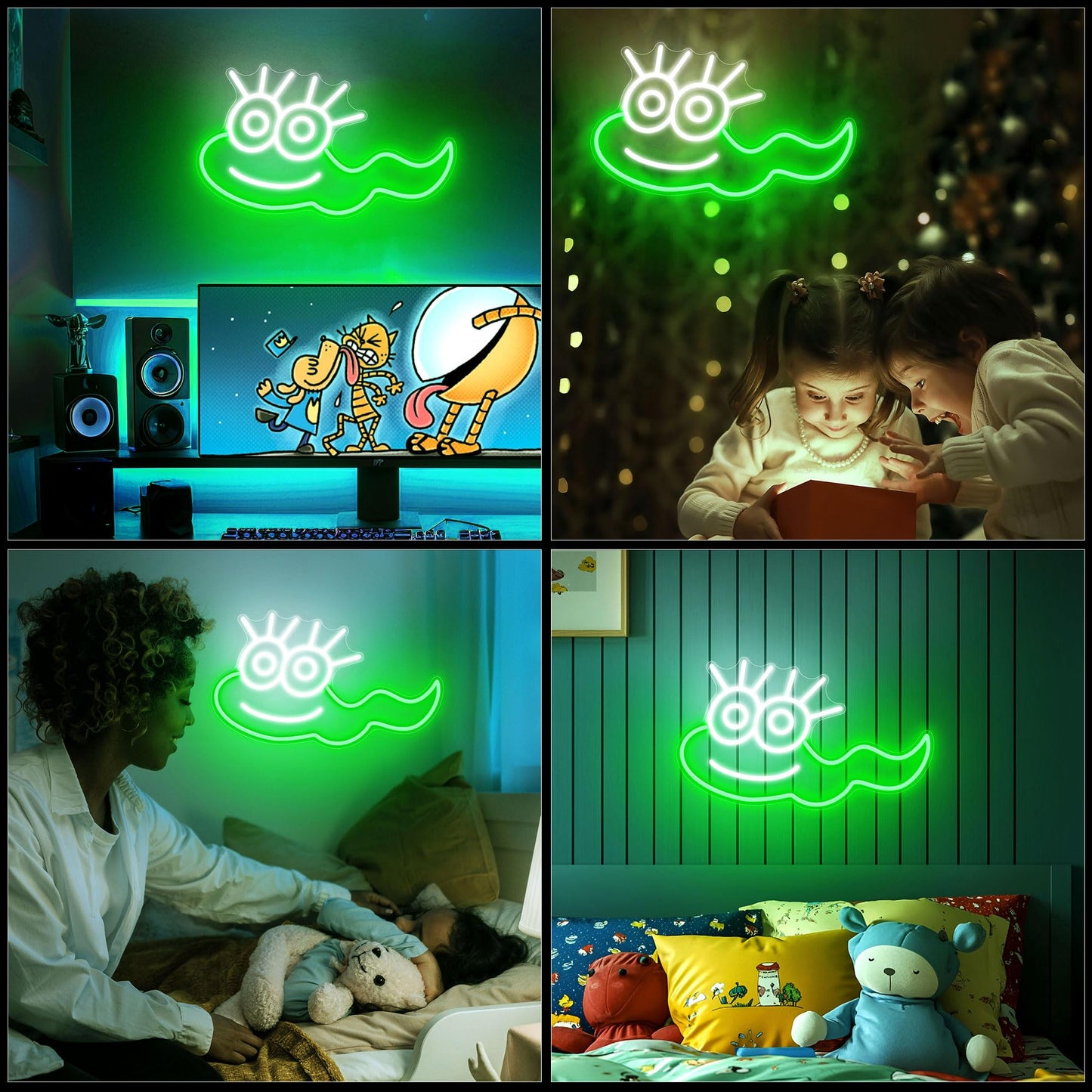 Officially Licensed Dog Man Molly Led Neon Sign - Vibrant Kids Bedroom & Game Room Wall Decor  Safe Movie-Themed Gift For Fans Christmas/Birthday (16X9.6 Inches)