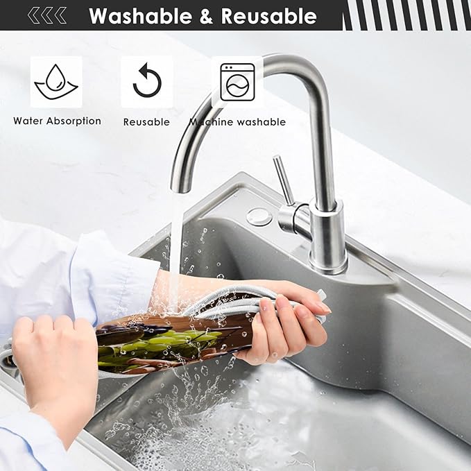 Red Wine Grapes Faucet Water Catcher Mat 2 Pack Vintage Wooden Background Drying Mat Absorbent Bathroom Faucet Handle Drip Catcher Tray Bar RV Kitchen Sink Splash Guard 14x5 Inches