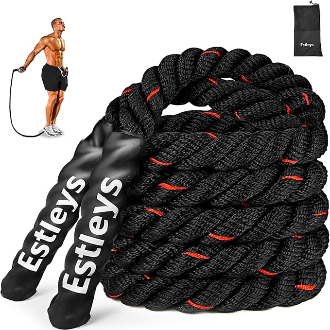 5lb Weighted Jump Rope for Men and Women, Adult Heavy Skipping Rope, Heavy Jump Ropes for Home Workout, Weight Loss, Shapi...