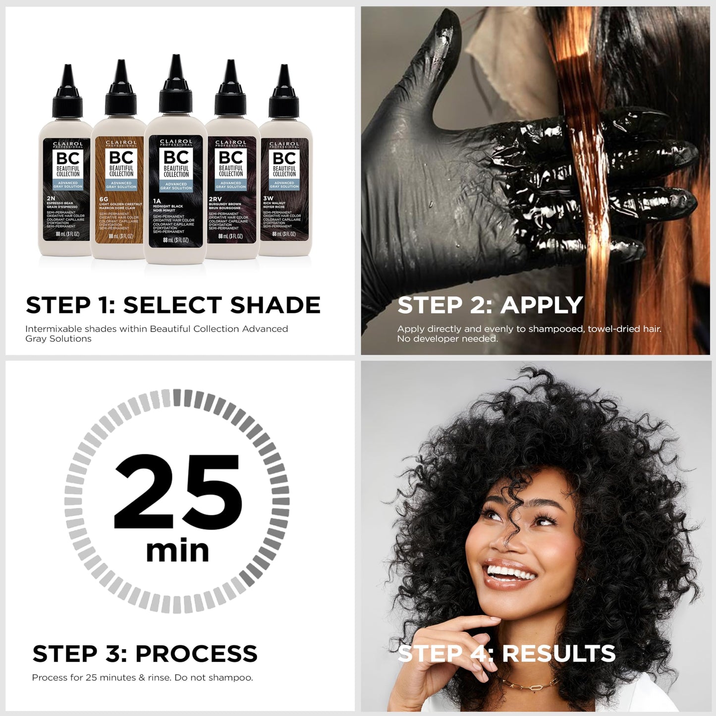 Clairol Professional Beautiful Collection Advanced Gray Solutions, 6N Toasted Hazelnut, 3 oz. - Packaging May Vary