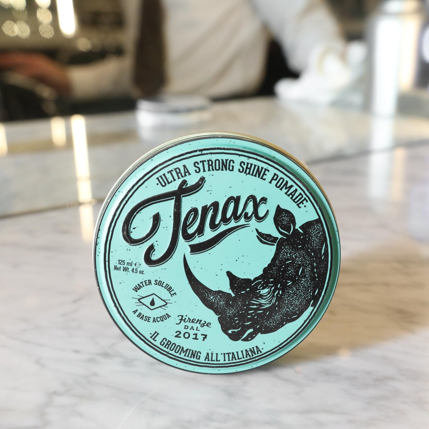 Tenax Water Based Pomade, Ultra Strong Hold with Maximum Shine, 4.5 Ounces