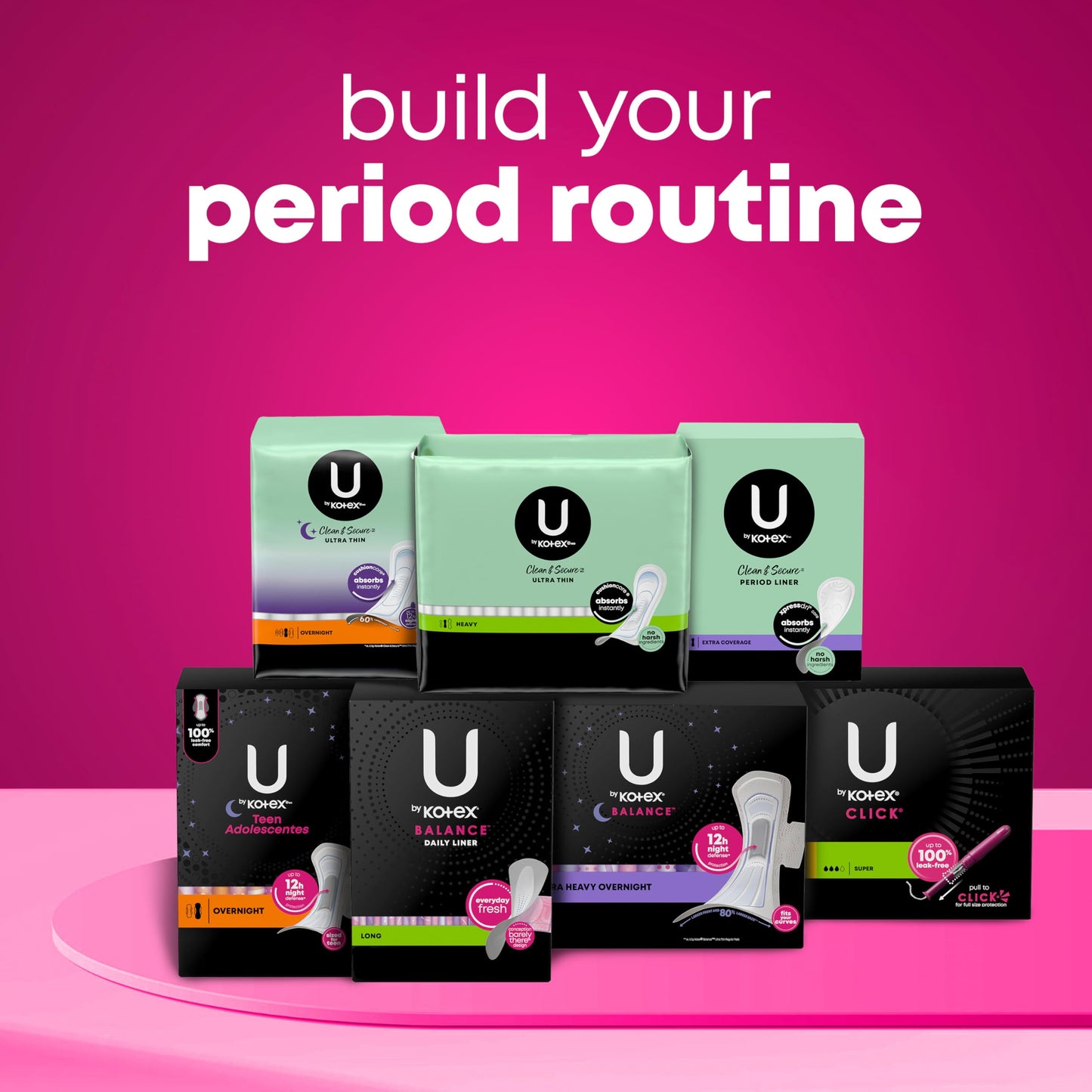 U by Kotex Balance Wrapped Panty Liners, Regular Length, 320 Count (8 Packs of 40) (Packaging May Vary)