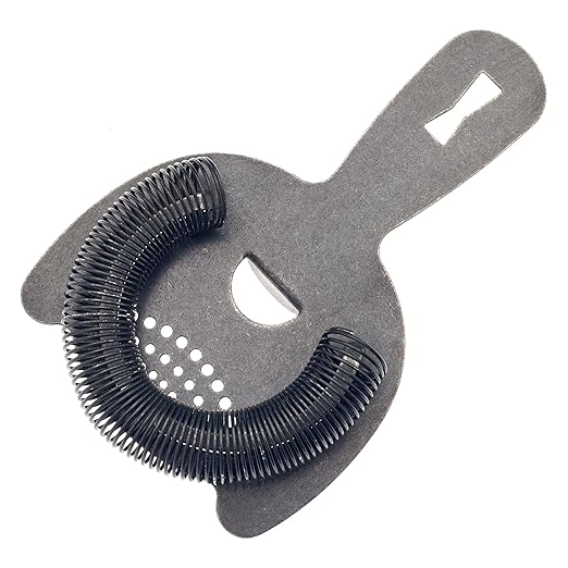 Barfly Heavy-Duty Spring Bar Strainer, Vintage Black