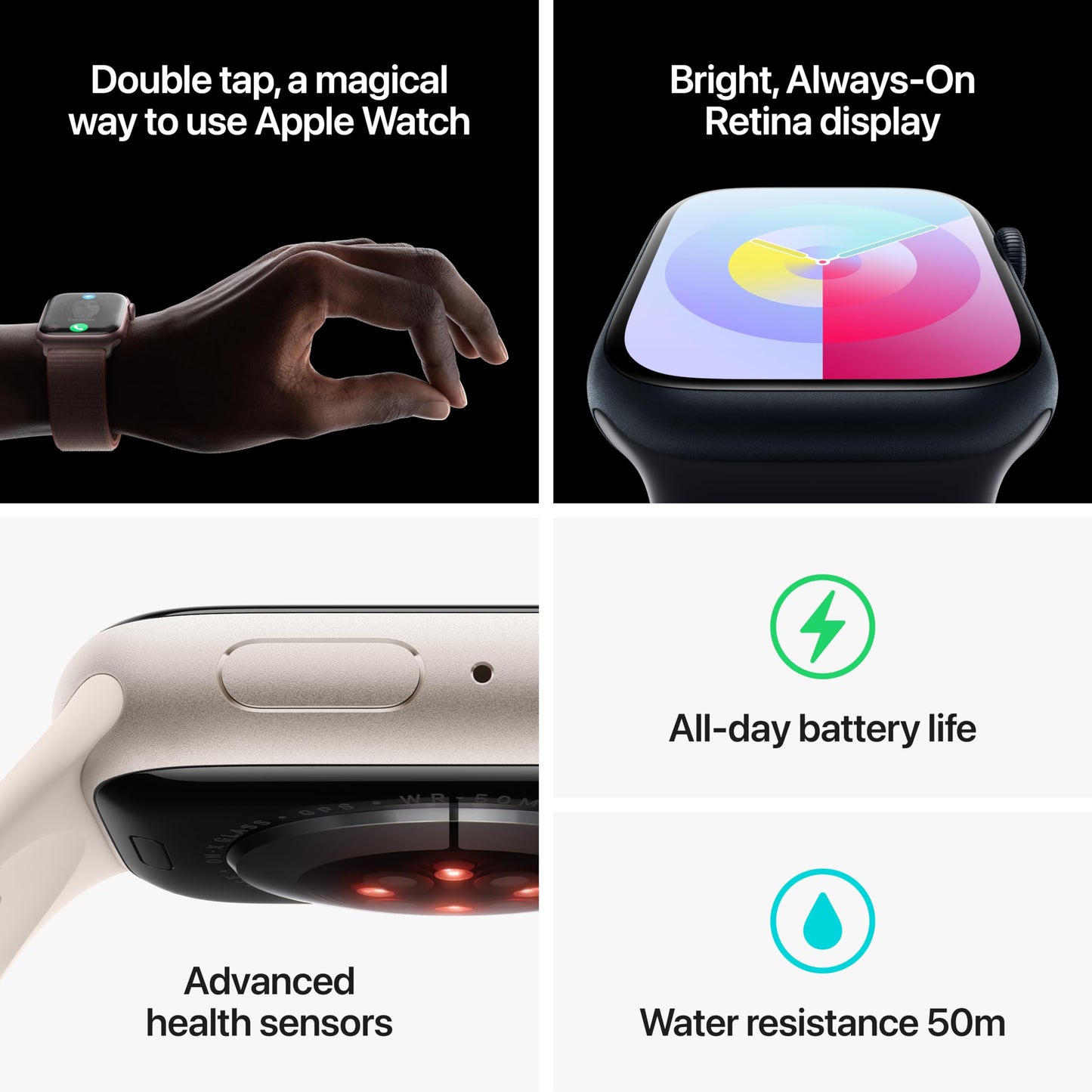 Apple Watch Series 9 [Gps 45Mm] Smartwatch With Pink Aluminum Case With Light Pink Sport Band M/L. Fitness Tracker, Ecg Apps, Al