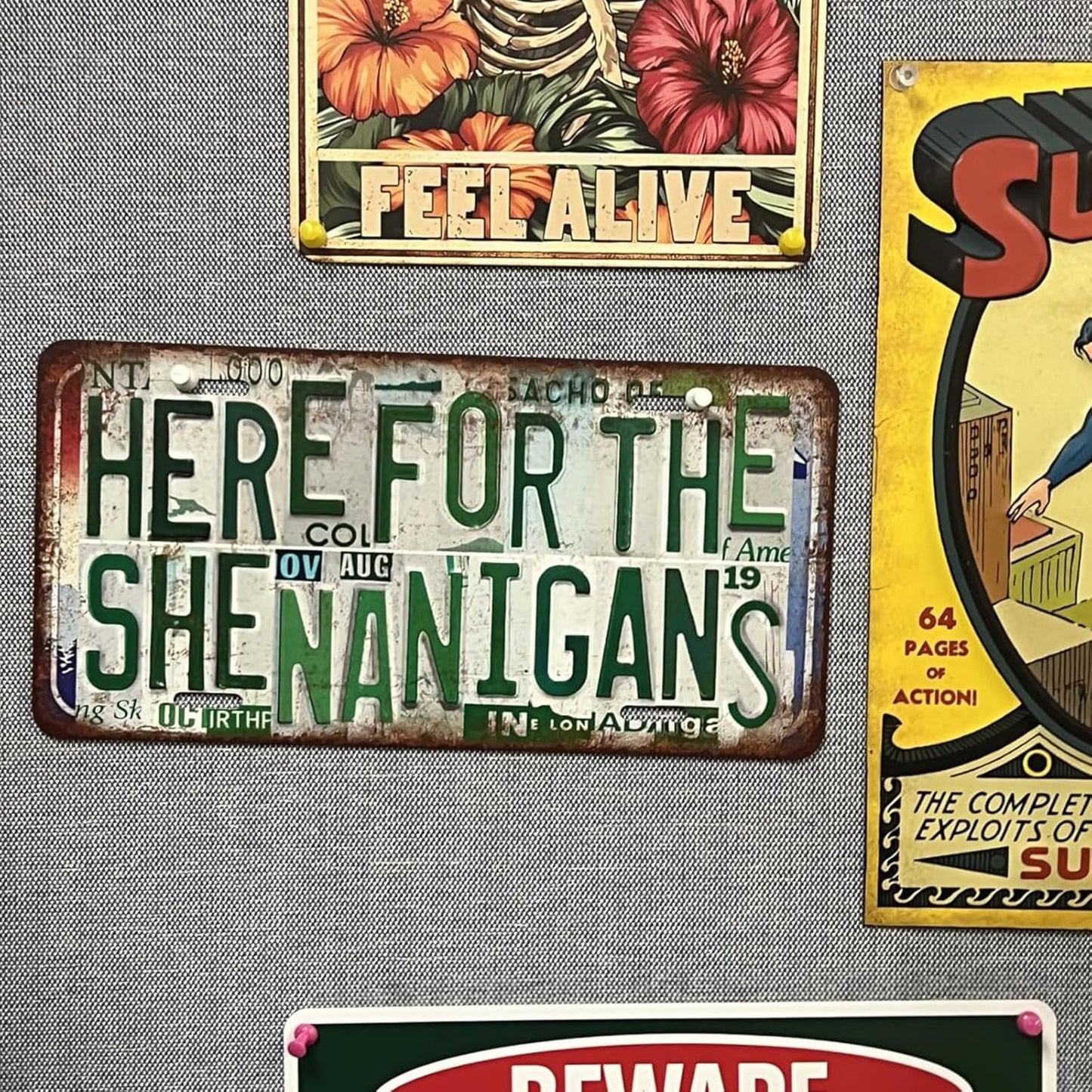 Vintage City Wall Decor Madison,Wi License Plate Metal Sign Tin Signs Poster