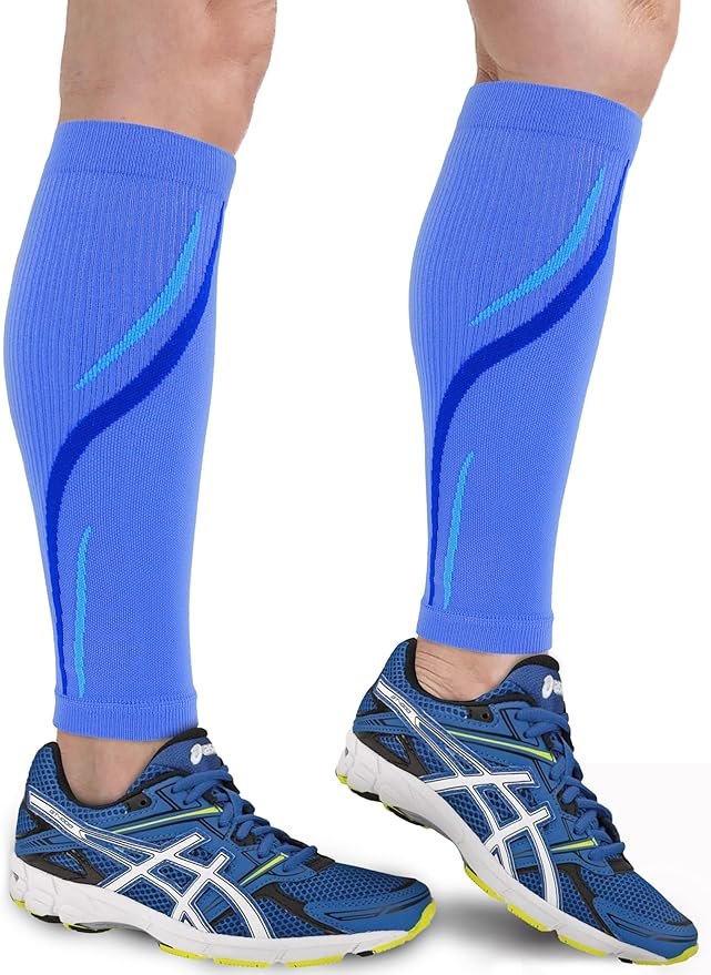 Keskale Calf Compression Sleeve for Men & Women 20-30 mmHg, Leg compression Sleeve, Footless Compression Socks (1 or 2Pair)