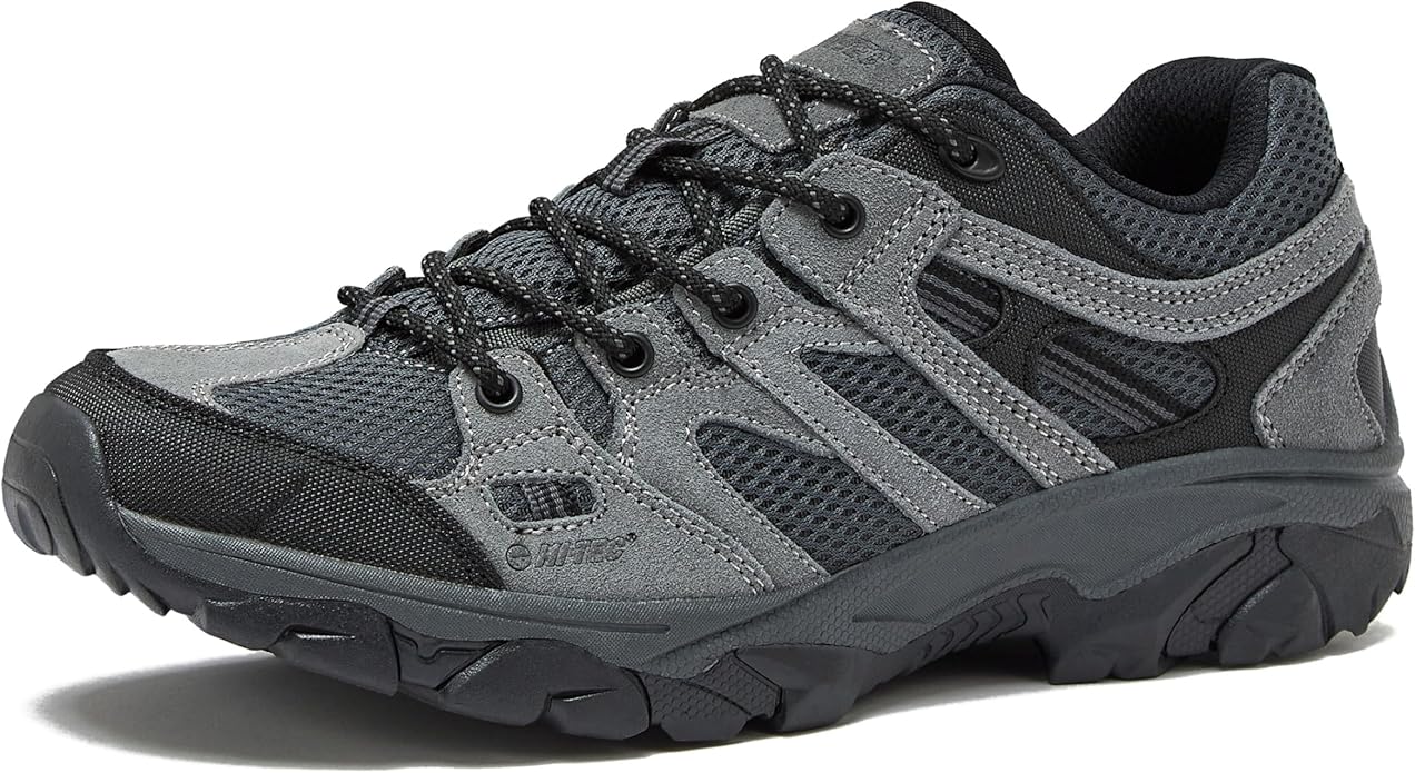 HI-TEC Ridge Low Waterproof Hiking Shoes for Men, Lightweight Breathable Outdoor Trekking and Trail Sneakers, Sizes 7 to 1...