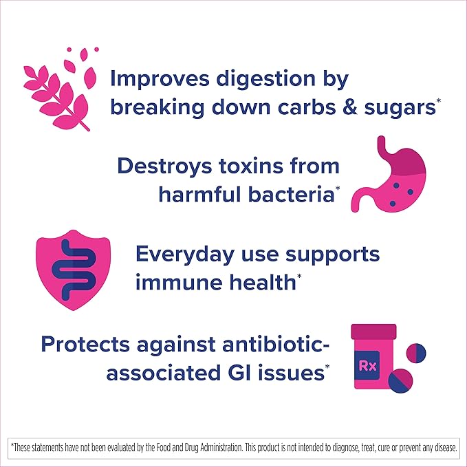 Florastor Kids Dual Action Probiotic Supplement, Strengthens Kids' Digestive & Immune Health, 20 Easy-to Mix Powder Sticks, Packaging May Vary