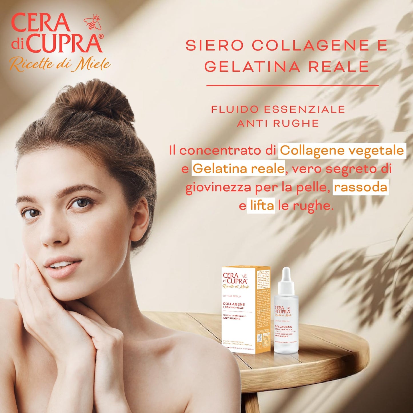 CERA DI CUPRA - Collagen and Vitamin Serum - Concentrated Anti-Aging Solution - Multivitamin Complex for Skin Reconstruction (30